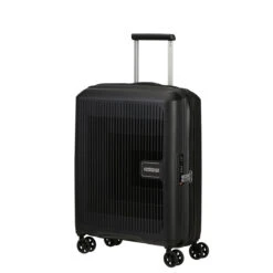 American Tourister Aerostep Expandable Cabin Suitcase - 55cm -Travel Luggage Store 146819 1041 AEROSTEP SPINNER 5520 EXP TSA FRONT34 26734.1673000020