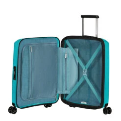 American Tourister Aerostep Expandable Cabin Suitcase - 55cm -Travel Luggage Store 146819 A066 AEROSTEP SPINNER 5520 EXP TSA INTERIOR 95488.1672999690