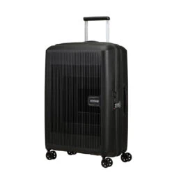 American Tourister Aerostep Expandable Medium Suitcase - 67cm -Travel Luggage Store 146820 1041 AEROSTEP SPINNER 6724 EXP TSA FRONT34 31518.1673033888