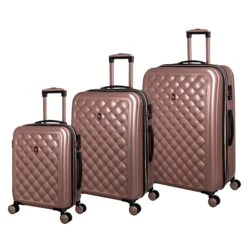 IT Luggage Cushion Lux - Cabin (Metallic Rose Gold) -Travel Luggage Store 32631 HK16 1646A08MetallicrosegoldSSFrontpanelcopy bbf25dd5 4ffc 4f2e a42e 39b8f71e7234