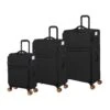 IT Luggage Lykke - 3pc Set (Black) -Travel Luggage Store 32641 HK12 2644E08BlackSSFrontpanel 1a7335fb 306c 422c a79f c13f415305c1