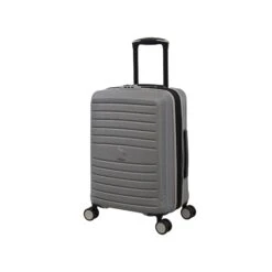 IT Luggage Eco-Protect - 3pc Set (Elephant Skin) -Travel Luggage Store 32759 UK16 2910E08GreyskinS735SSFrontpanel18.9in