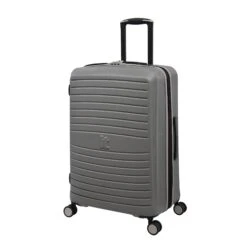 IT Luggage Eco-Protect - 3pc Set (Elephant Skin) -Travel Luggage Store 32759 UK16 2910E08GreyskinS735SSFrontpanel25in