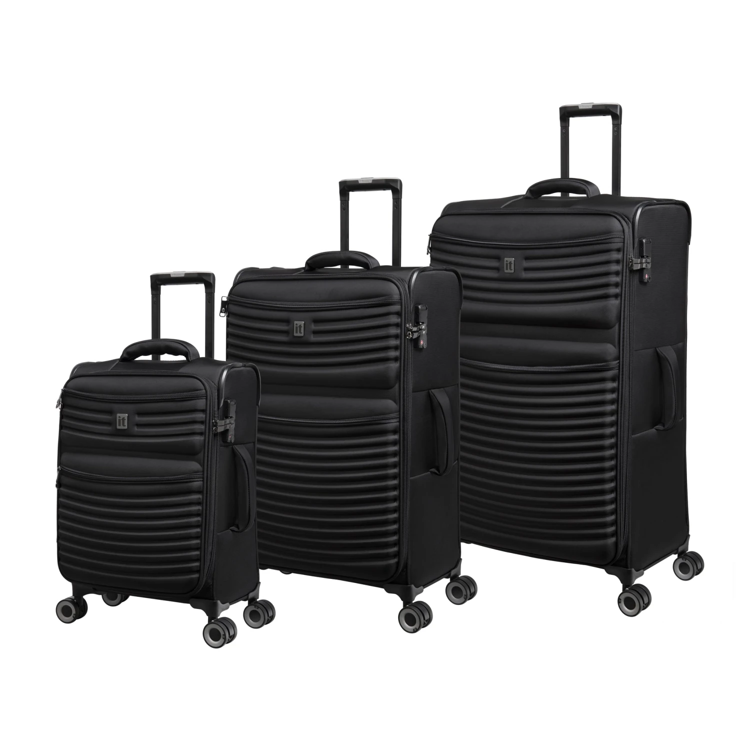 IT Luggage Precursor - 3pc Set (Black) 3 IT Luggage Precursor - 3pc Set (Black)