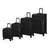 IT Luggage Trinary - 4pc Set (Black) -Travel Luggage Store 32909 UK12 2875 08BlackSSFrontpanel