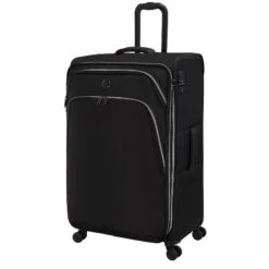 IT Luggage Trinary - 4pc Set (Black) -Travel Luggage Store 32909 UK12 2875 08BlackSSFrontpanel29in