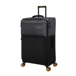 Duo-Tone - 4pc Set (Pewter & Black) 14 Duo-Tone - 4pc Set (Pewter & Black) -Travel Luggage Store 33080 UK12 1519B08Pewter BlackSSFrontpanel27.4in