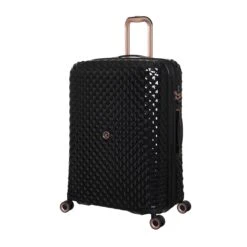 IT Luggage Glitzy - 5pc Set (Black) -Travel Luggage Store 33109 UK16 2888A08BlackSSFrontpanel27in