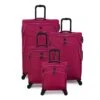 IT Luggage Trinary - 4pc Set (Viva Magenta) -Travel Luggage Store 33167 UK12 2875 08Magentablush Vivamagenta SSFrontpaneldirectly2