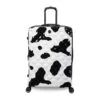 IT Luggage Indulging - Medium Plus (Moo Cow Print) -Travel Luggage Store 33198 UK16 3039A08Moocowblack whiterepeatprintSSFrontpaneldirectly25in 64b97a89 8108 4d49 9d98 a22930f0209b