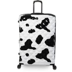 IT Luggage Indulging II - 4pc Set (Moo Cow Print) -Travel Luggage Store 33198 UK16 3039A08Moocowblack whiterepeatprintSSFrontpaneldirectly29in 3c28635e 3c45 4119 8a76 fb5e2789272d