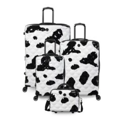 IT Luggage Indulging - Vanity Case (Moo Cow Print) 23 IT Luggage Indulging - Vanity Case (Moo Cow Print) -Travel Luggage Store 33198 UK16 3039A08Moocowblack whiterepeatprintSSFrontpaneldirectlyset6 17600e32 4983 4b6e afd1 37bcf8bfe2f4