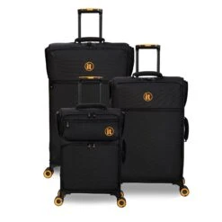 Simultaneous - Cabin (Black) -Travel Luggage Store 33202 UK12 2900 08BlackSSFrontpaneldirectlyset2 e8e5a0cf 1f20 4965 8afd ff36d91d7387