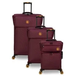 Simultaneous - 3pc Set (French Port) -Travel Luggage Store 33202 UK12 2900 08Frenchport Tawnyport SSFrontpaneldirectlyset1