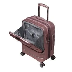 Prosperous - 3pc Set (Metallic Pink) -Travel Luggage Store 60866 US16 2379 08Metallicpink S832SSFrontpocket