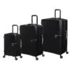 IT Luggage Helixian - 3pc Set (Black) -Travel Luggage Store 61334 US16 2842 08BlackS001SSFrontpanel