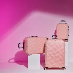 Ice Cap Plus - 3pc Set (Gossamer Pink) -Travel Luggage Store 6 e4104fdb bb35 47a4 9a0b 922ac8cd6e94