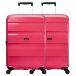 American Tourister Bon Air 2 Piece Luggage Set - 66cm X 2 -Travel Luggage Store American Tourister Bon Air 59423x2 Azalea Pink Front 36399.1680177527