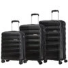 American Tourister Speedlink 3 Piece Luggage Set - 55cm, 67cm, & 77cm -Travel Luggage Store Black Set 62184.1694091704