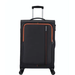 American Tourister Sea Seeker 4 Wheel Medium Suitcase - 68cm -Travel Luggage Store Grey Front 68cm 39370.1677070427