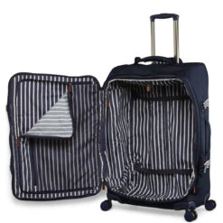 Joules Coast 4 Wheel Large Suitcase - 76cm -Travel Luggage Store JLS5001 002 Large Trolley Case 4W French Navy 3 64917.1695122153