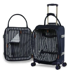 Joules Coast 4 Wheel Cabin Suitcase - 54cm -Travel Luggage Store JLS5003 002 Cabin Trolley Case 4W French Navy 3 79853.1695121076