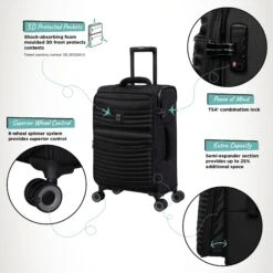 IT Luggage Precursor - Cabin (Black) 14 IT Luggage Precursor - Cabin (Black) -Travel Luggage Store Precursor Cabin Black Infographic