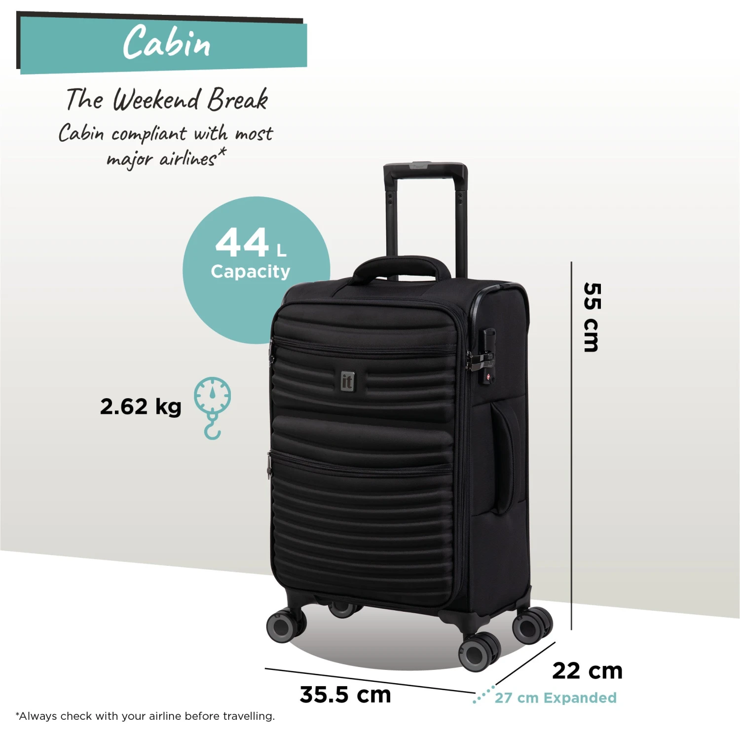 IT Luggage Precursor - Cabin (Black) 10 IT Luggage Precursor - Cabin (Black) - Image 8