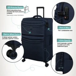 IT Luggage Precursor - Large (Dress Blues) -Travel Luggage Store Precursor Large Blue Infographic