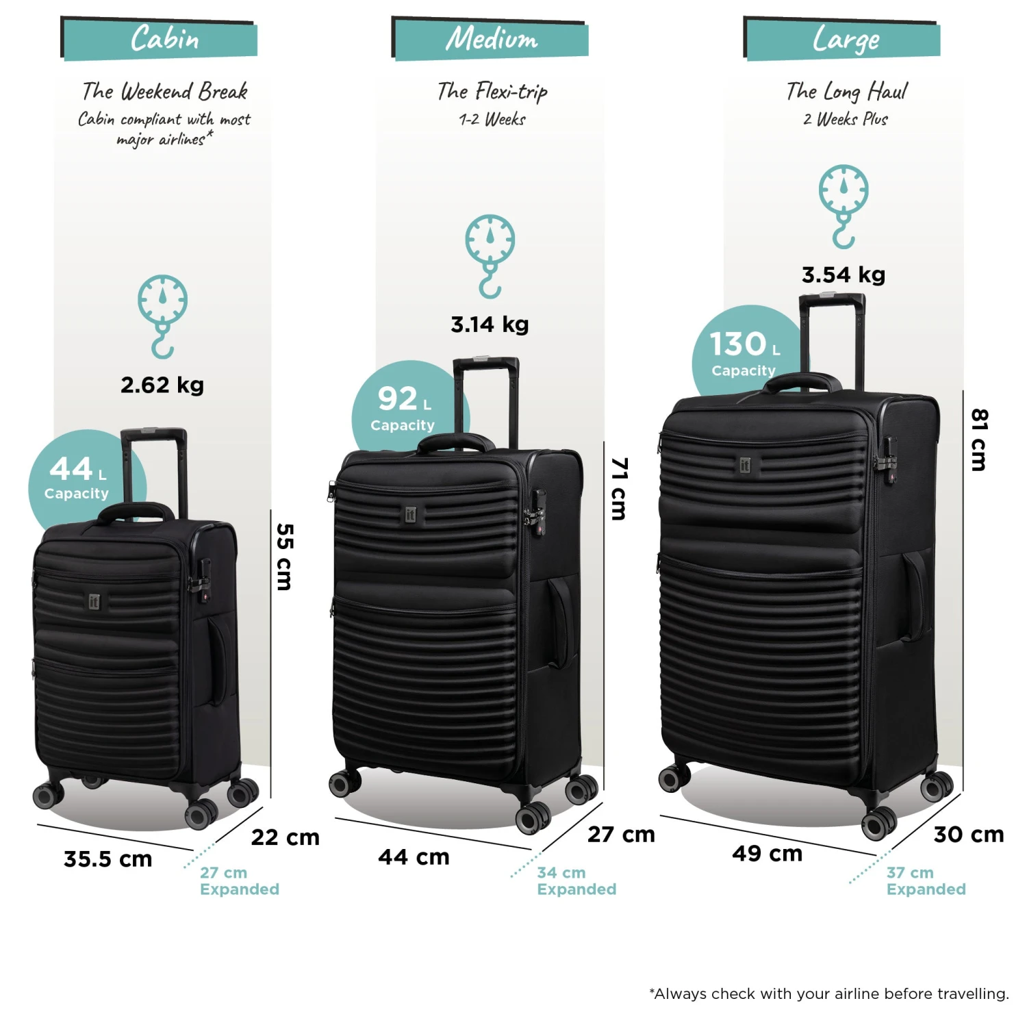 IT Luggage Precursor - Cabin (Black) 11 IT Luggage Precursor - Cabin (Black) - Image 9