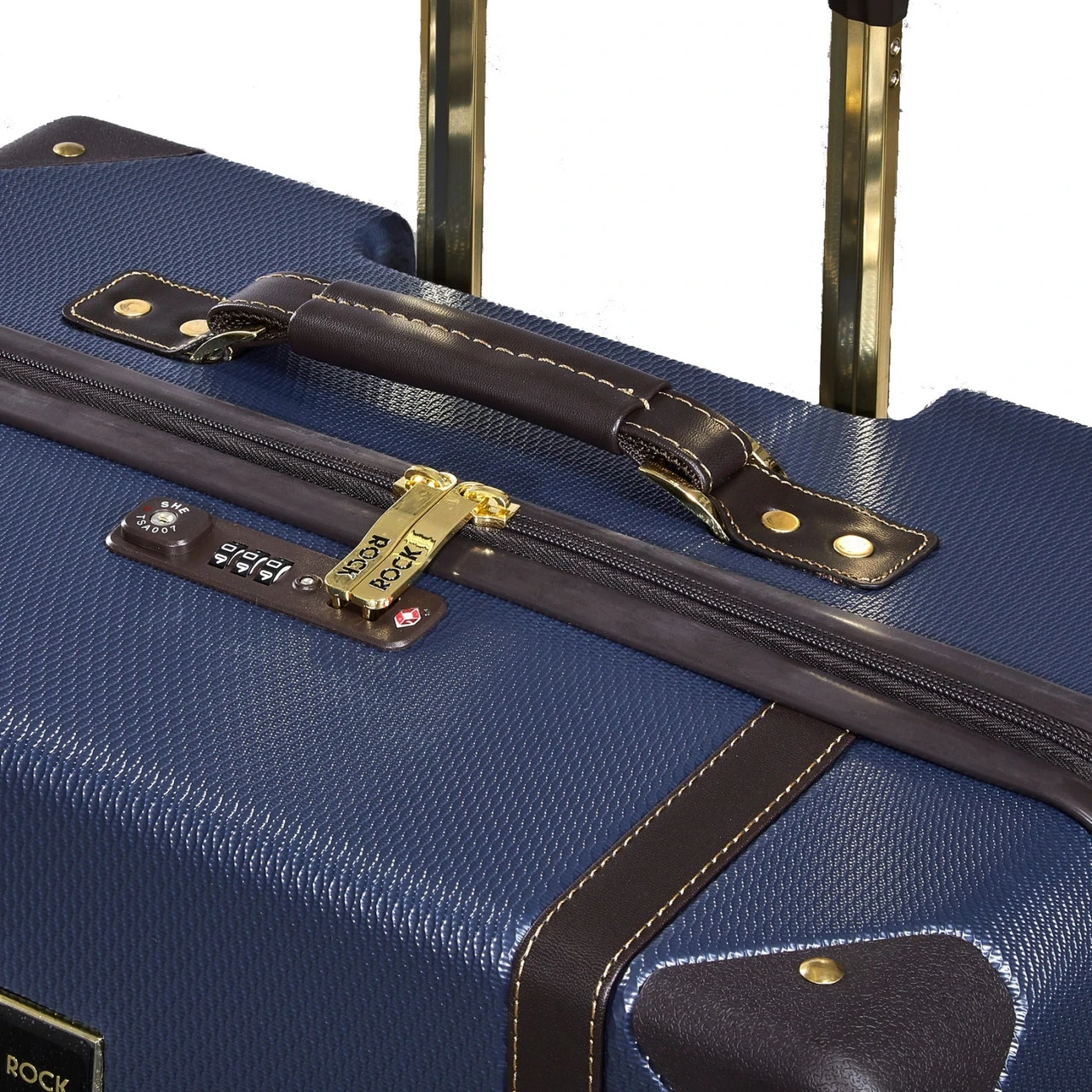 Rock Vintage 4 Wheel Large Suitcase - 78cm - Image 15