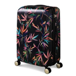 Sara Miller 4 Wheel Medium Suitcase - 67cm -Travel Luggage Store SMH0102 007 Sara Miller Medium 4W Trolley Black Bamboo 2 19253.1695399327