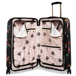 Sara Miller 4 Wheel Medium Suitcase - 67cm -Travel Luggage Store SMH0102 007 Sara Miller Medium 4W Trolley Black Bamboo 3 98532.1695399327