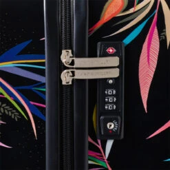 Sara Miller 4 Wheel Medium Suitcase - 67cm -Travel Luggage Store Sara Miller Black Bamboo TSA Lock 22220.1695399327
