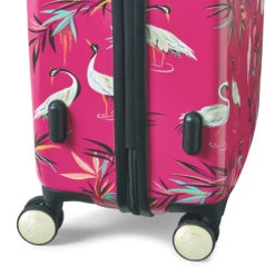 Sara Miller 4 Wheel Medium Suitcase - 67cm -Travel Luggage Store Sara Miller Pink Heron Wheels 97009.1695399327