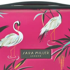 Sara Miller 4 Wheel Medium Suitcase - 67cm -Travel Luggage Store Sara Miller Pink Heron branding 07843.1695399328
