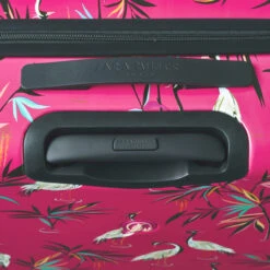 Sara Miller 4 Wheel Medium Suitcase - 67cm -Travel Luggage Store Sara Miller Pink Heron top handle 54135.1695399328