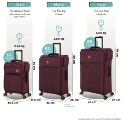 Simultaneous - Large (French Port) -Travel Luggage Store Simultaneous Set French Port dims weights 99b841c4 d588 4ddb b871 54660658dd30
