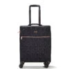 Rock Jewel 4 Wheel Cabin Suitcase - 55cm -Travel Luggage Store Small Cabin Suitcase Jewel Black TR 0207 BL 64008.1673945940