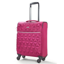 Rock Jewel 4 Wheel Cabin Suitcase - 55cm 38 Rock Jewel 4 Wheel Cabin Suitcase - 55cm -Travel Luggage Store Small Cabin Suitcase Jewel Pink TR 0207 PI 5 28998.1673945942