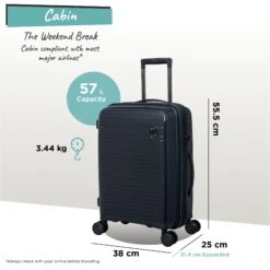 IT Luggage Spontaneous - Cabin (Blueberry) -Travel Luggage Store Spontaneous Cabin blueberry dims weights