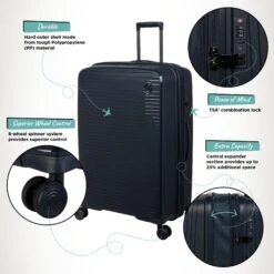 IT Luggage Spontaneous - Large (Blueberry) -Travel Luggage Store Spontaneous Large Blueberry Infographic f4e81eae 7ca2 4d27 a907 57b9a9502427