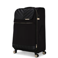 Ted Baker Albany Eco 4 Wheel Large Suitcase - 80cm -Travel Luggage Store TBW7001 001 Ted Baker Albany Eco Black Large Case 2 29194.1684486028