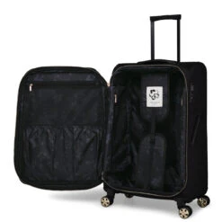 Ted Baker Albany Eco 4 Wheel Medium Suitcase - 69cm -Travel Luggage Store TBW7002 001 Ted Baker Albany Eco Black Medium Case 3 90932.1684486062