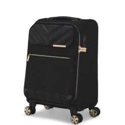 Ted Baker Albany Eco 4 Wheel Cabin Suitcase - 55cm -Travel Luggage Store TBW7003 001 Ted Baker Albany Eco Black Cabin Case 2 43210.1684486093