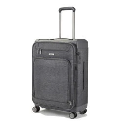Rock Parker 4 Wheel Exp Medium Suitcase - 65cm -Travel Luggage Store TR 0206 GR M 3 54221.1672751974