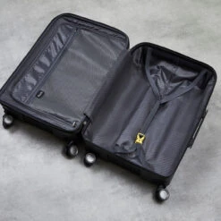 Rock Bali 4 Wheel Exp Medium Suitcase - 65cm -Travel Luggage Store TR 0235 BLK Interior 62781.1661167976