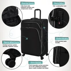 IT Luggage Trinary - Large (Black) -Travel Luggage Store Website Infographic Trinary Large Blk 87477a94 4386 402b adbb a5c8409df85b