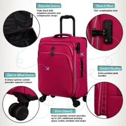 IT Luggage Trinary - Cabin (Viva Magenta) -Travel Luggage Store Website Infographic Trinary cabin Magenta 3824b1b3 4c29 42f6 8ca9 6b27f7a5b1e4
