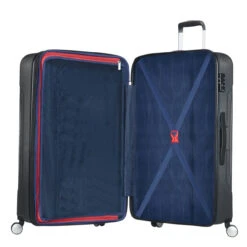 American Tourister Tracklite 4 Wheel Expandable Suitcase - 78cm -Travel Luggage Store tracklite interior 2 76747.1669370186